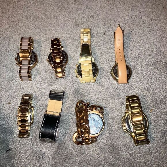 MICHAEL KORS MK DESIGNER WATCH LOT OF 8 GOLD SILVER ROSE - Picture 4 of 4